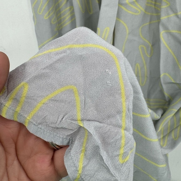 Elk Sentosa Hand Print RTR Wide Flowy Assymetrical Leg Women Small Pants - Picture 8 of 12